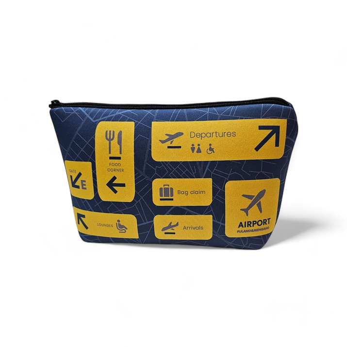 CARTUCHERA SIMPLE SIMIL NEOPREN / NECESER - SEÑALÉTICA